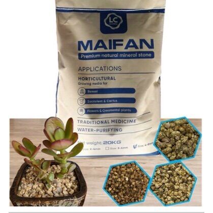 Đá rải mặt sen đá Maifan 1kg