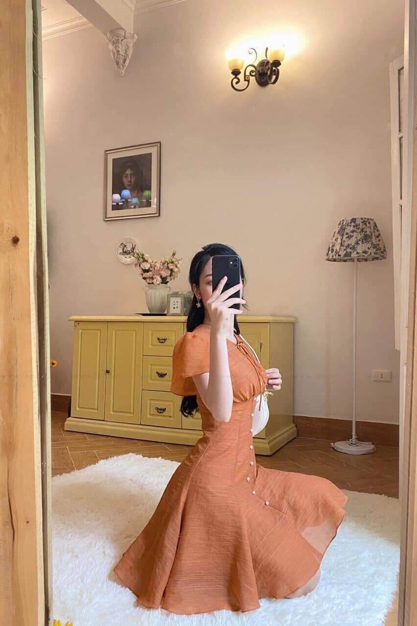 Váy thiết kế Vintage RubiShop