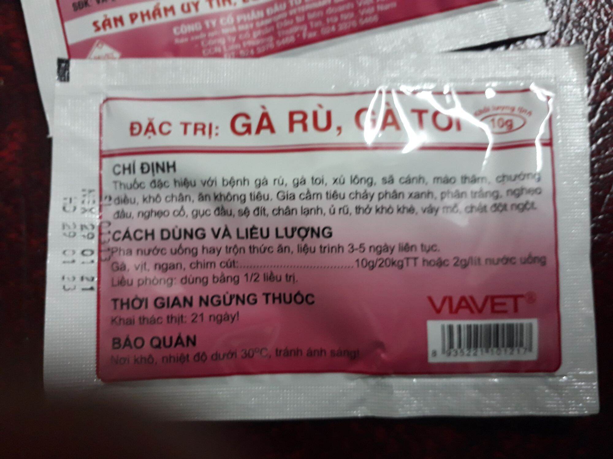 5 gói gà gù, tiêu chảy x 10gr