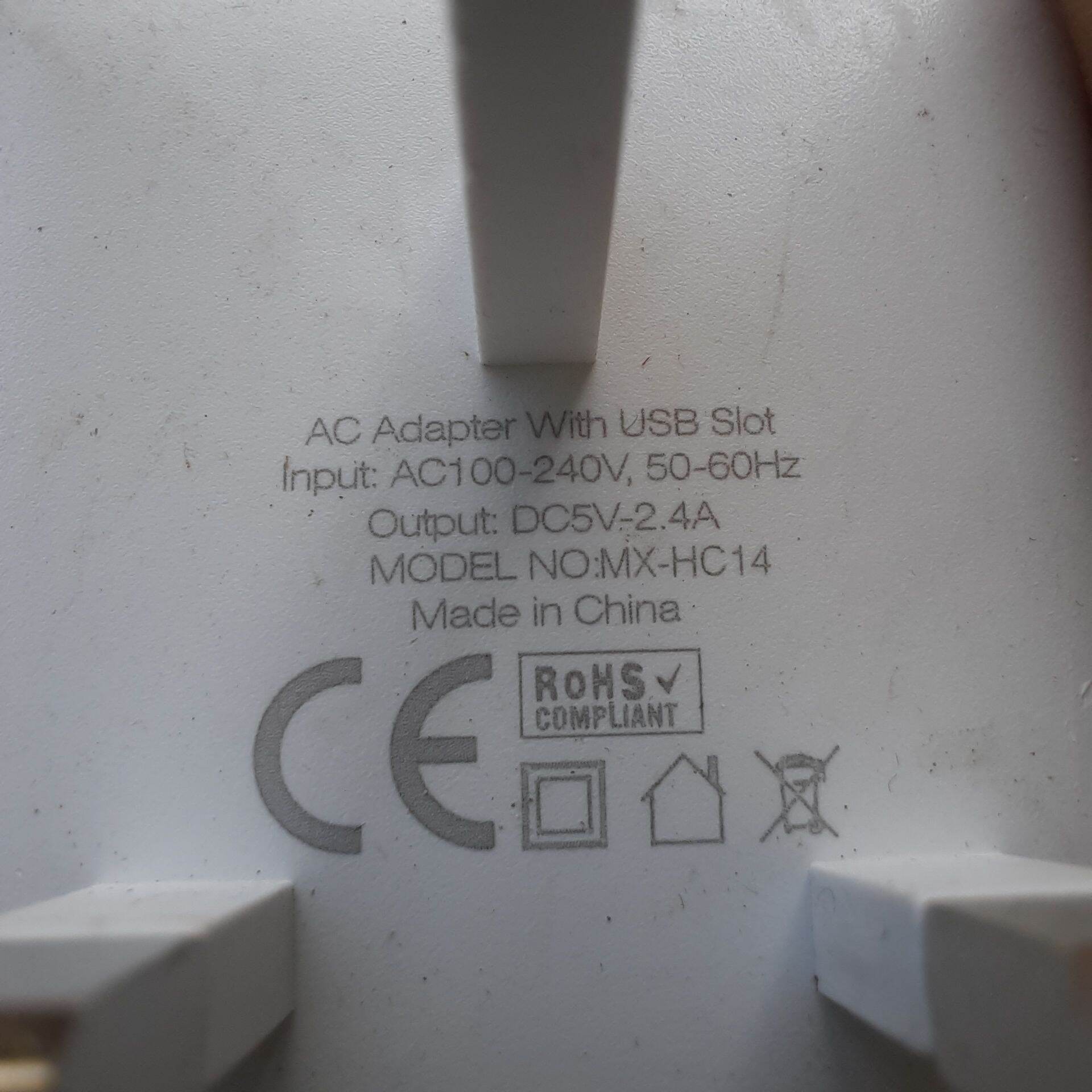 sạc 5v 2 cổng usb 2.4A hàng tồn kho