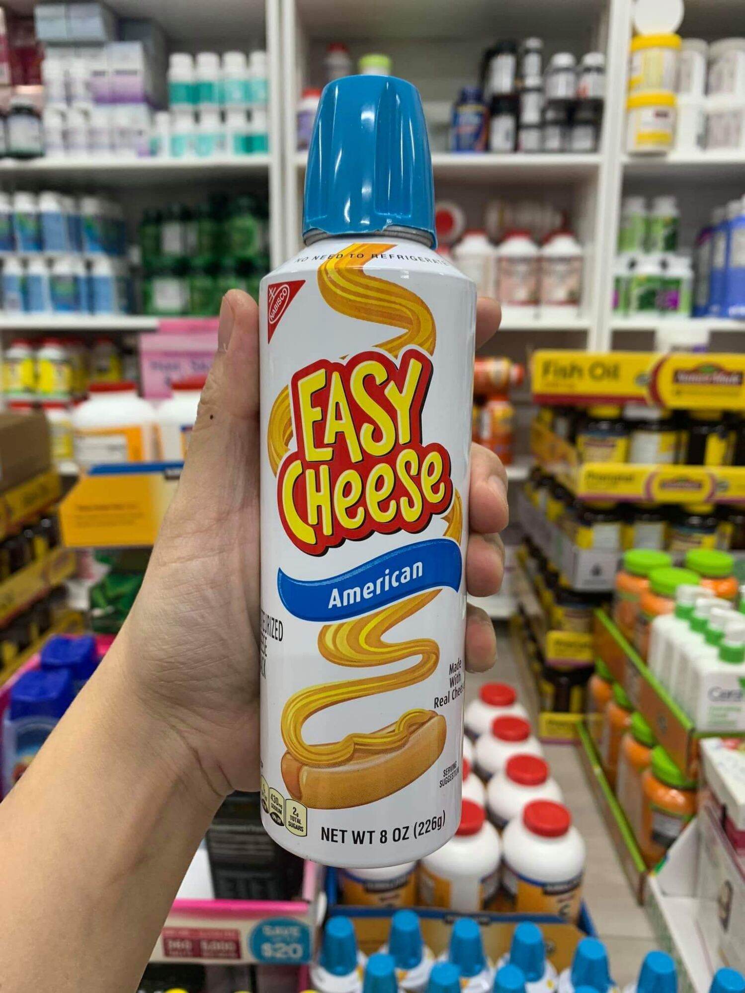 Phô Mai xịt Easy Cheese Cheddar Mỹ 226g usa