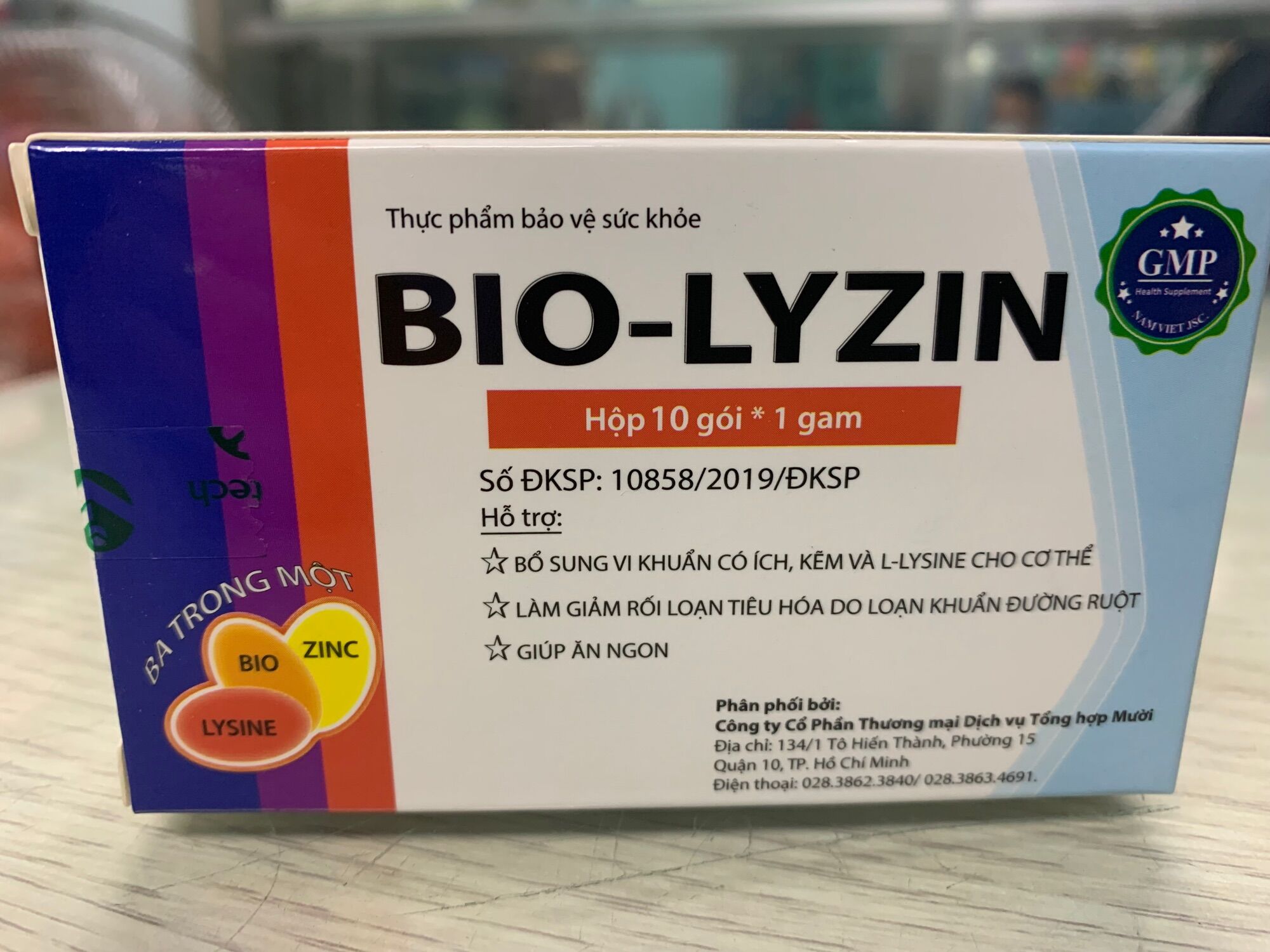 Bio-Lyzin - Cốm vi sinh bổ sung lợi khuẩn, kẽm và Lysine giúp ăn ngon, giảm rối loạn tiêu hoá