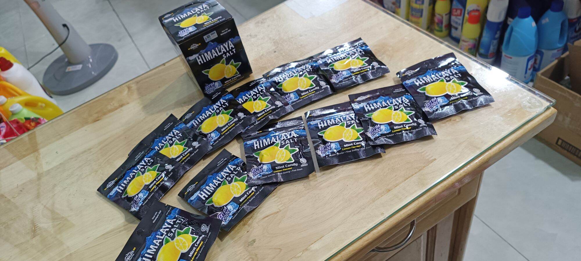 Kẹo Chanh Muối Vị Bạc Hà Himalaya (12 gói x 15g có bán lẻ 6 gói)