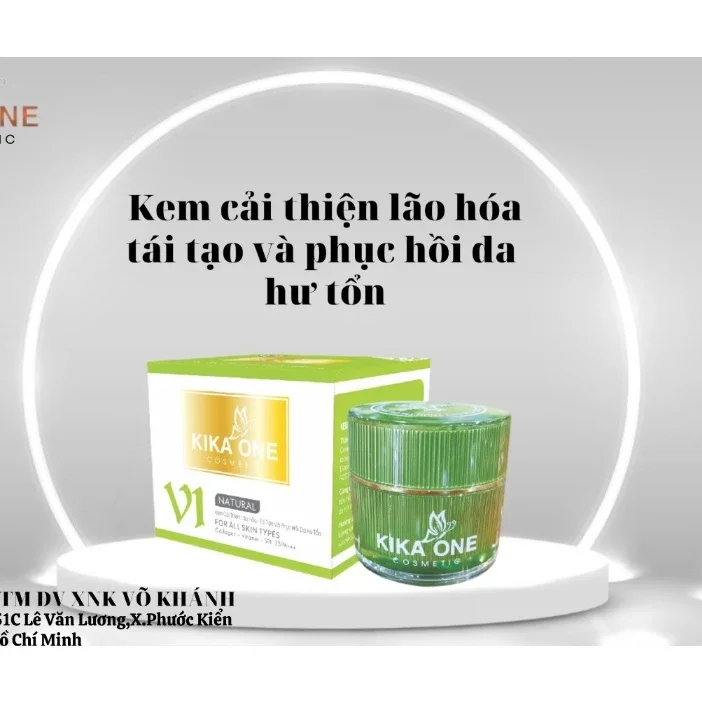 KEM KIKA ONE CẢI THIỆN LÃO HÓA - TÁI TẠO VÀ PHỤC HỒI DA HƯ TỔN 15g