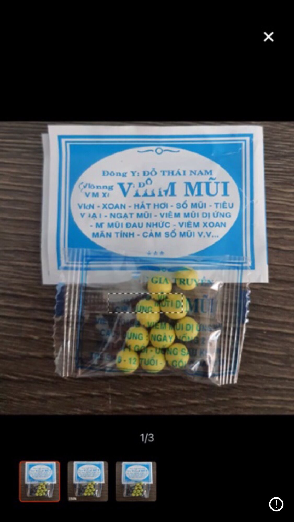 20 gói viêm mũi đỗ thái nam .