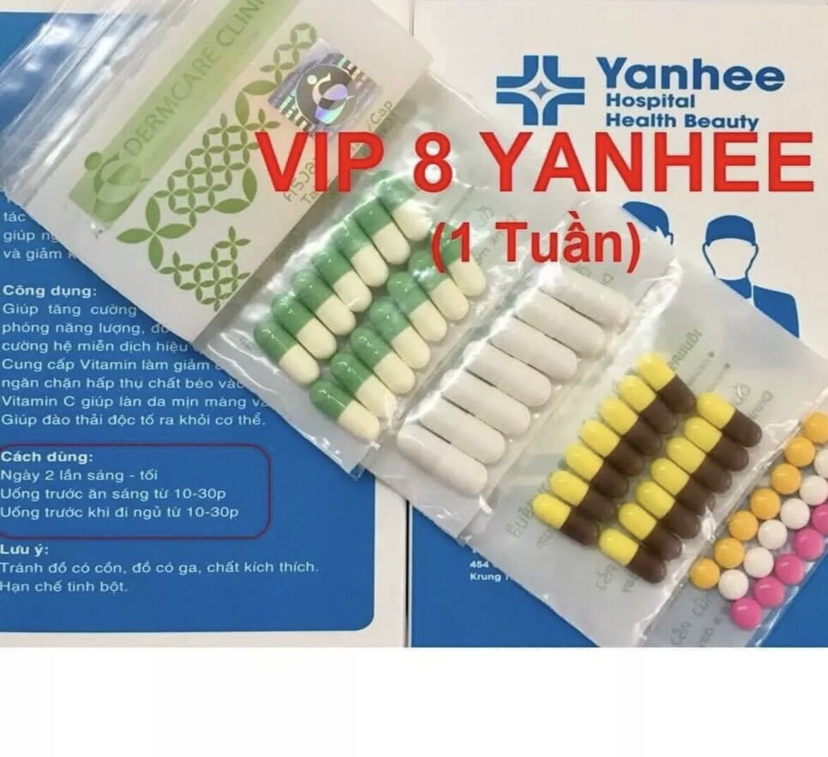 Giảm Cân Vip 8 Yanhee Giảm Cân Cấp Tốc[Giảm 3-8kg Liệu Trình 1 Tuần]