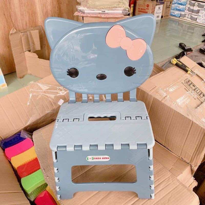 Ghế xếp mèo nhựa cao cấp Châu Hưng quá trời đẹp 😍😍😍