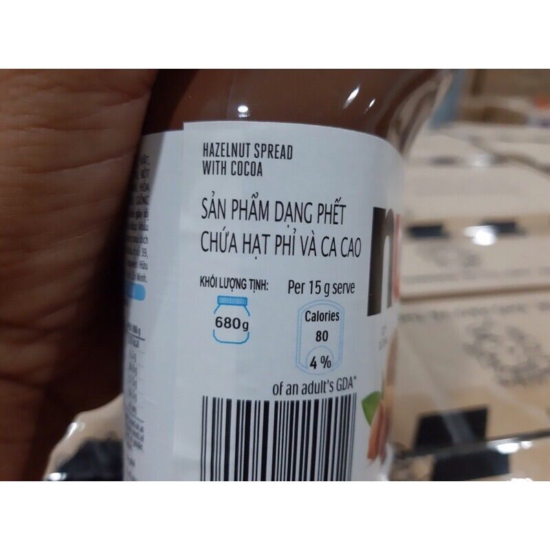 Bơ Hạt Phỉ Phết Cacao Nutella 680g