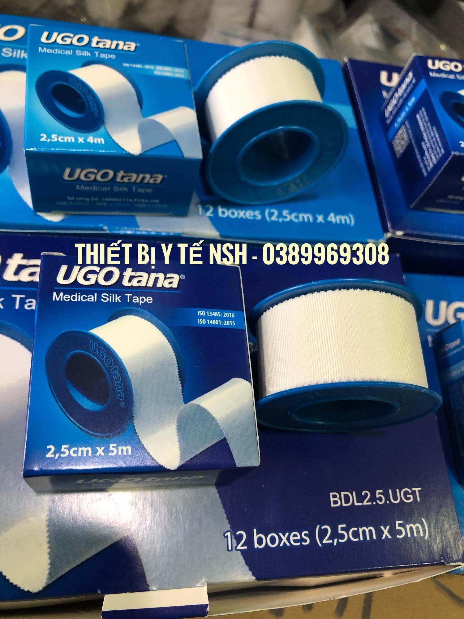 Băng keo dính cuộn vải lụa y tế UGOTANA Băng keo dính cuộn vải lụa silk tape ugo tana ugotana, Băng keo băng cuộn băng dính vải xé lụa silk tape silktape Băng keo cuộn xé UGO TANA UGOTANA