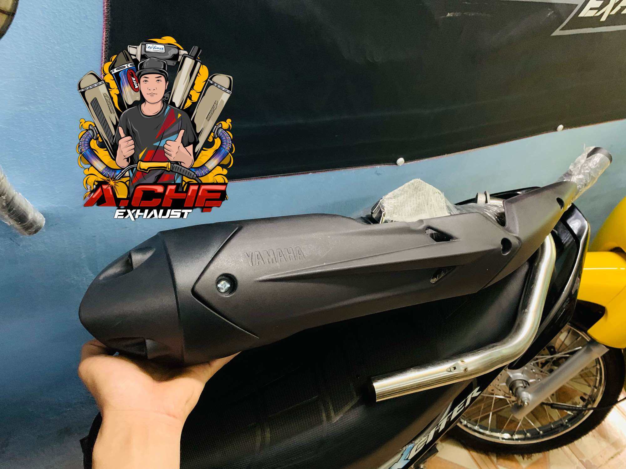 Pô Ex LC v6 Sử Dụng Ex135-4s-5số Ex150-155vv Âm thanh Trầm Ấm Kèm Cổ Inox