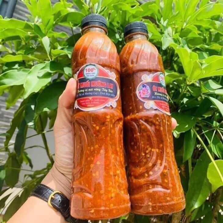 Tương ớt Mường Lay chai (500gr)