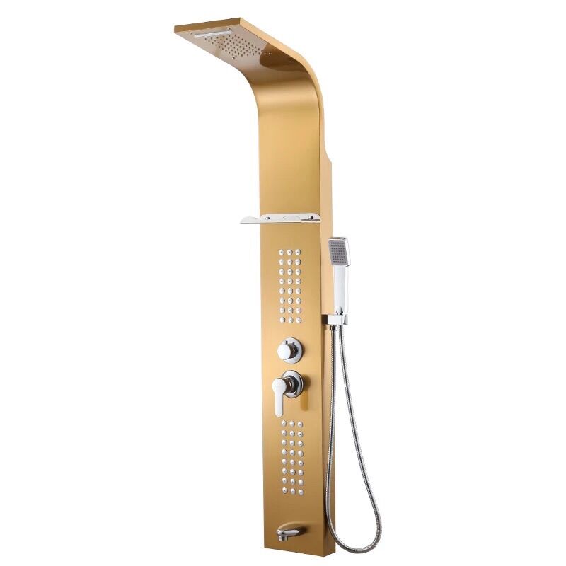 Sen tắm thuyền nóng lạnh 5 chế độ inox mạ vàng