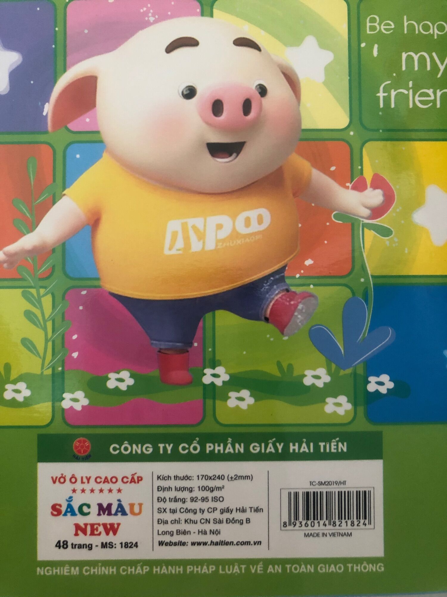 Vở ô ly Sắc màu Cao cấp 48 trang