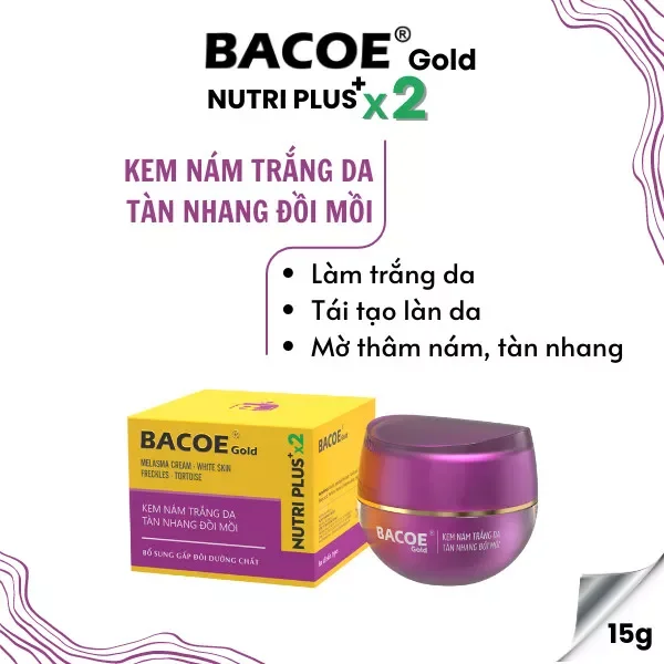 Bacoe kem diếp cá nám tàn nhan 15gr
