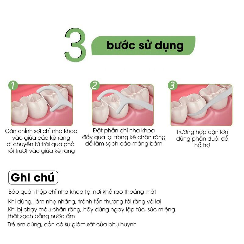 Tăm chỉ nha khoa ( Hộp 50 chiếc )