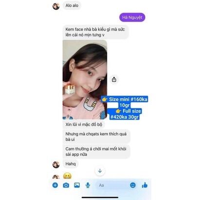 Kem Dưỡng Sáng Trắng Da Face Queen Mini Size 10g