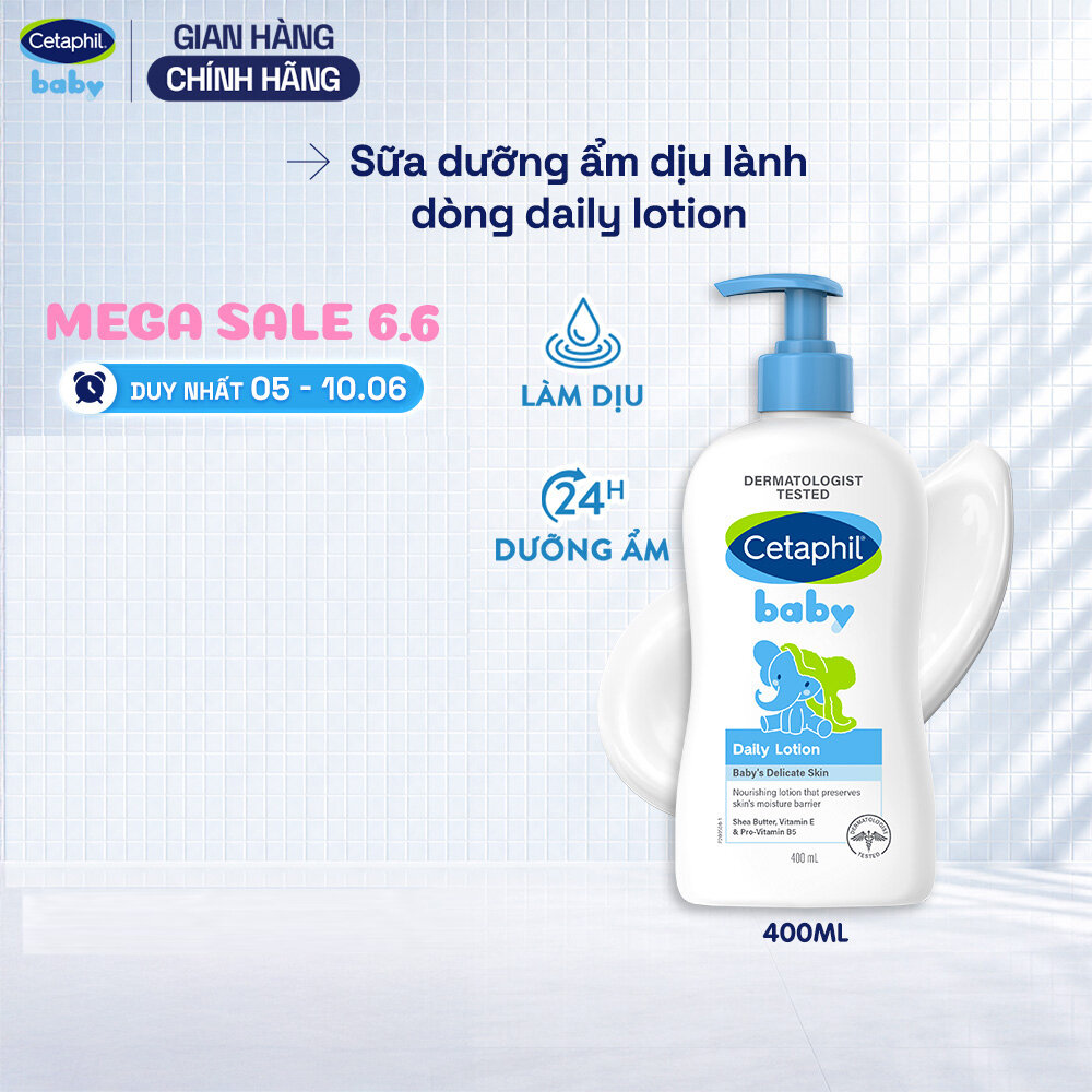 Sữa dưỡng ẩm dịu lành cho bé CETAPHIL BABY DAILY LOTION DAILY 400ML