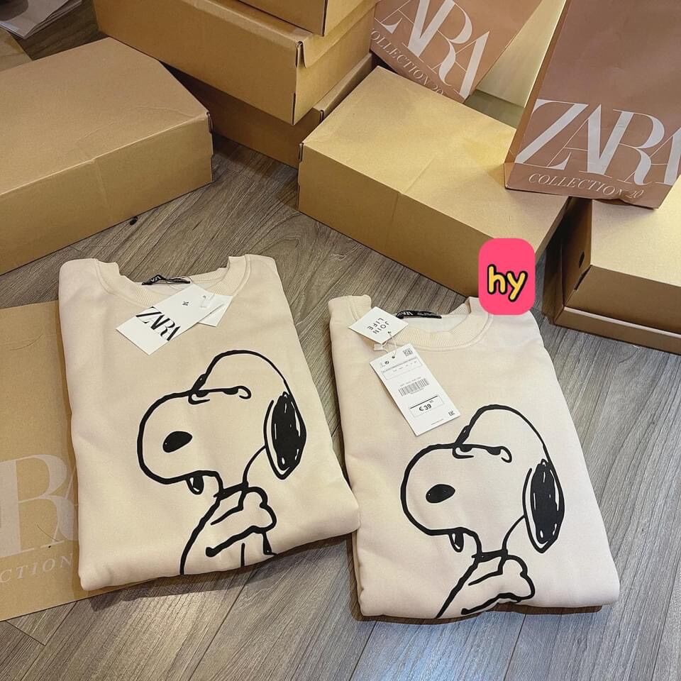 Áo nỉ bông cún snoopy