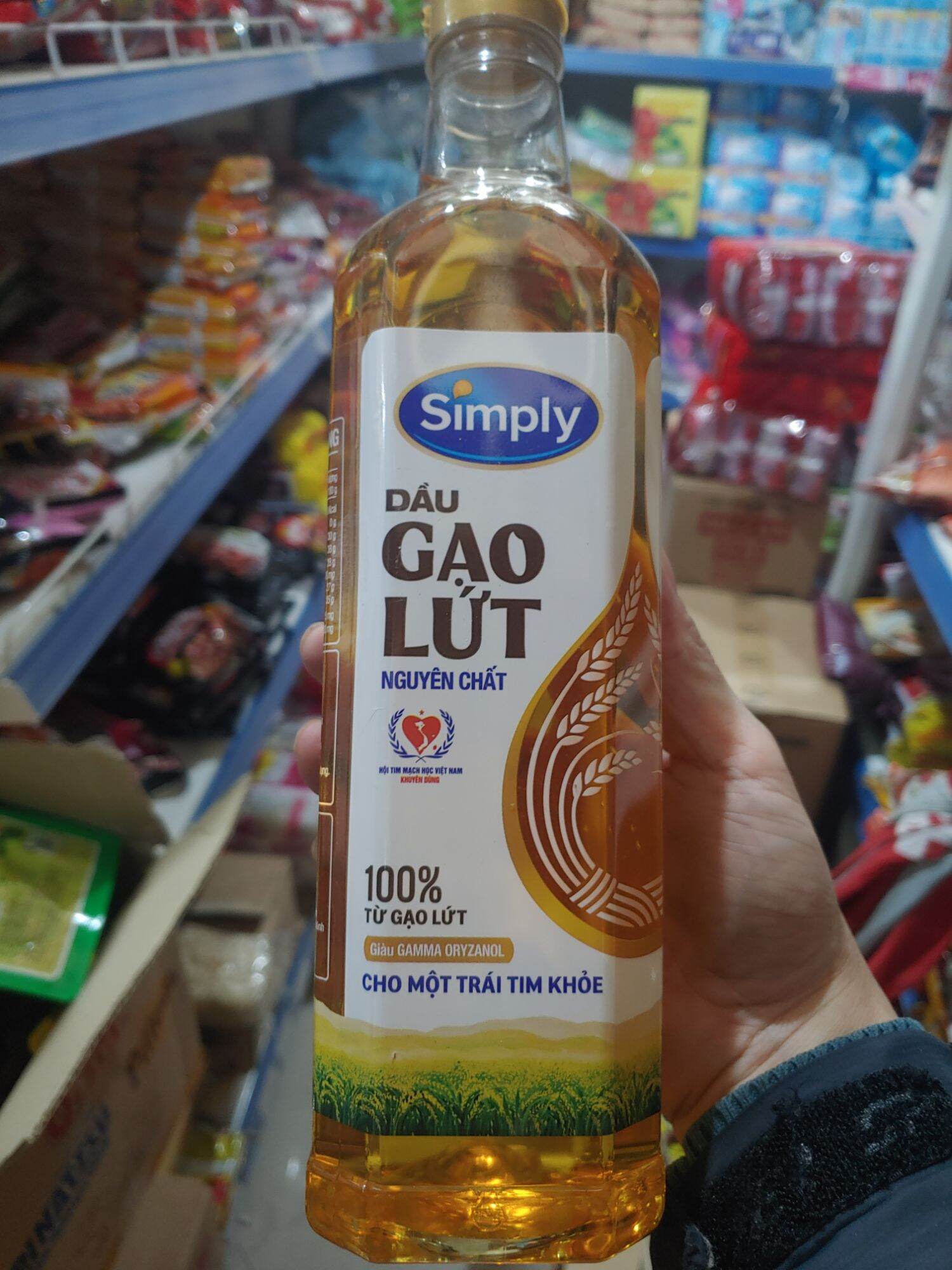 Dầu ăn Simply gạo lức 1 lít