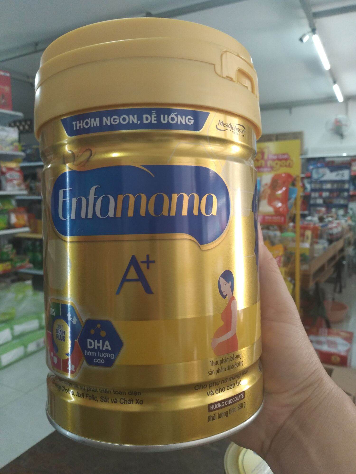 Sữa bột Enfamama A+ 830g dành cho mẹ mang thai và cho con bú