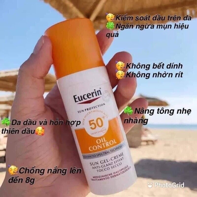 ☀️Kem chống nắng kiềm dầu 𝐄𝐔𝐂𝐄𝐑𝐈𝐍 𝐒𝐔𝐍 𝐆𝐄𝐋-𝐂𝐑𝐄𝐀𝐌 𝐃𝐑𝐘 𝐓𝐎𝐔𝐂𝐇 𝐎𝐈𝐋 𝐂𝐎𝐍𝐓𝐑𝐎𝐋 𝐒𝐏𝐅𝟓𝟎+ 𝐜𝐡𝐨 𝐝𝐚 𝐝𝐚̂̀𝐮 𝐦𝐮̣𝐧 của Pháp