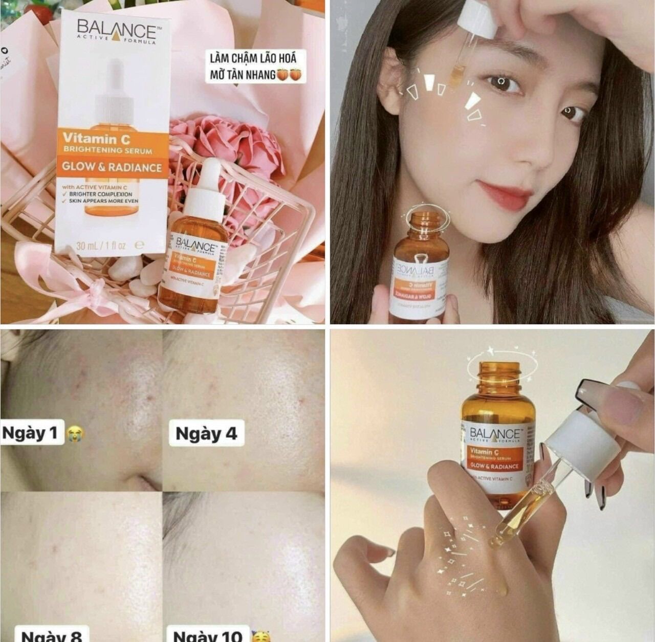 Serum vitamin C BALANCE Tinh chất sáng da mờ thâm mụn