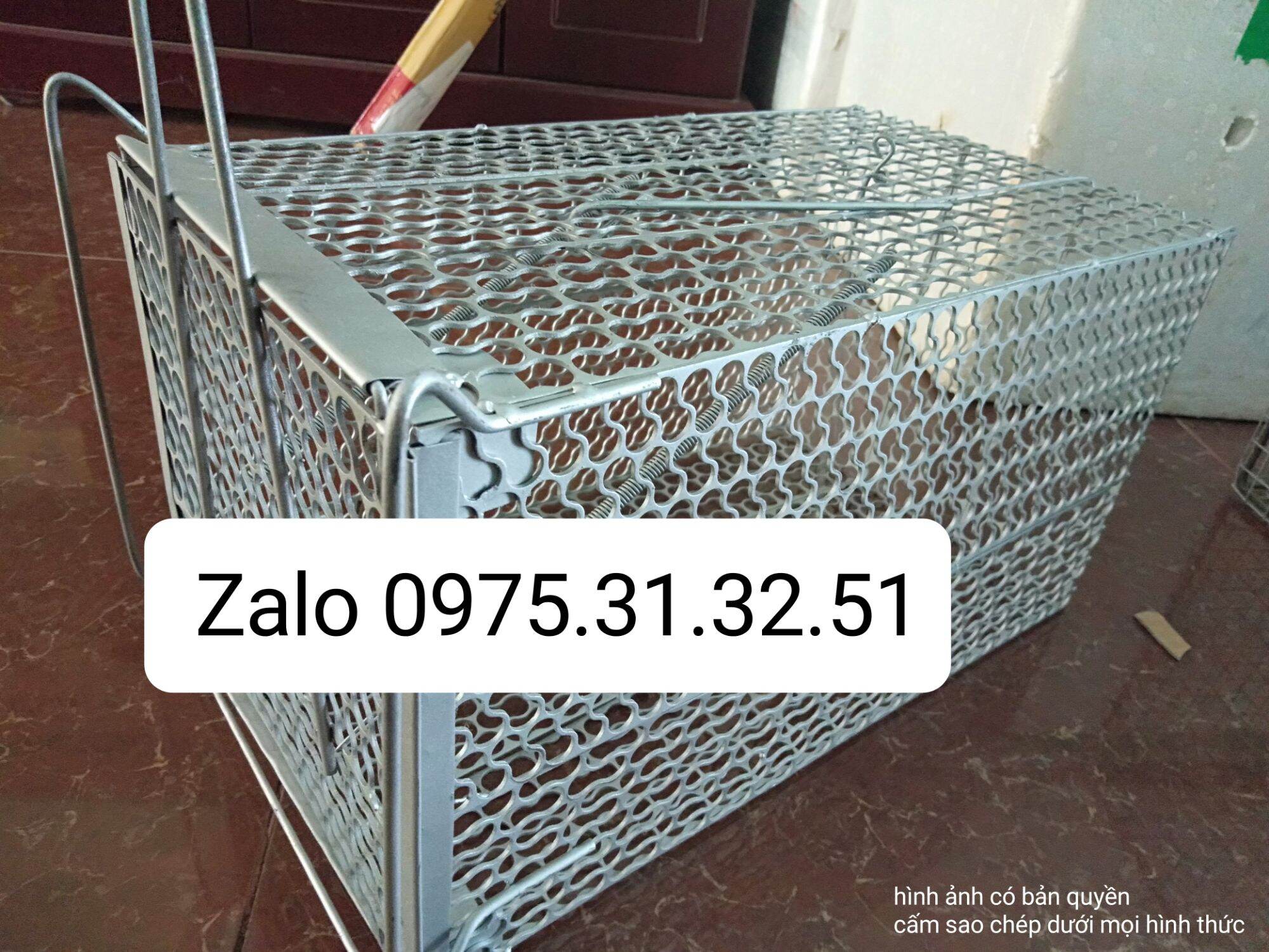 bẫy mèo hoang hàng thép dày