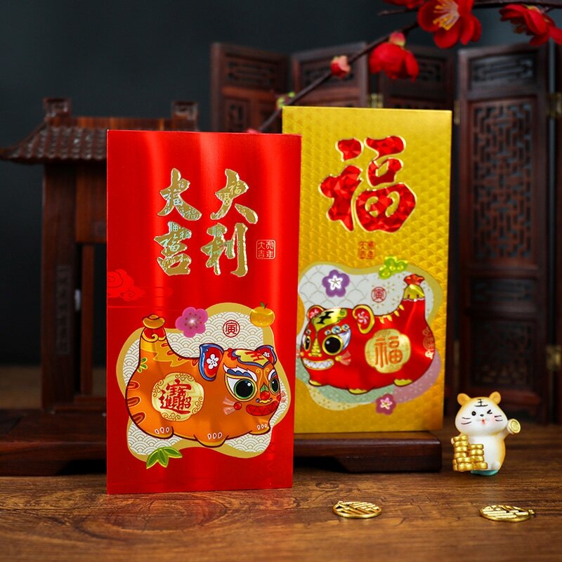 Bao lì xì 2022 nhâm dần set 6 cái phong bao lì xì độc lạ bao đẹp