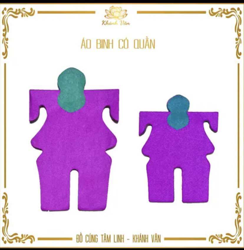 Giấy á.o binh / áo chiến sĩ cúng ngoài sân
