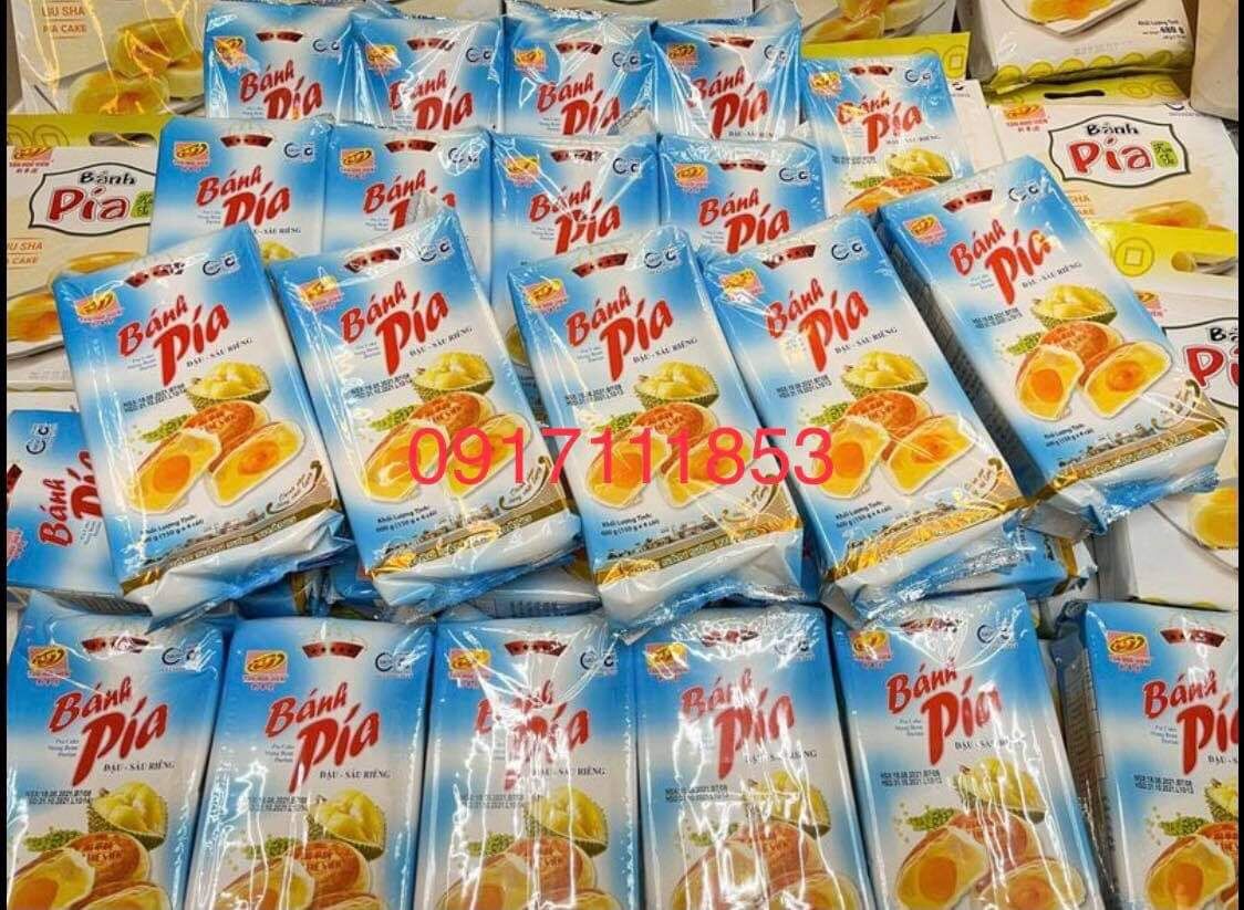 Bánh Pía Tân Huê Viên 5 ⭐️ 600g/4cái nhân đậu xanh sầu riêng trứng muối