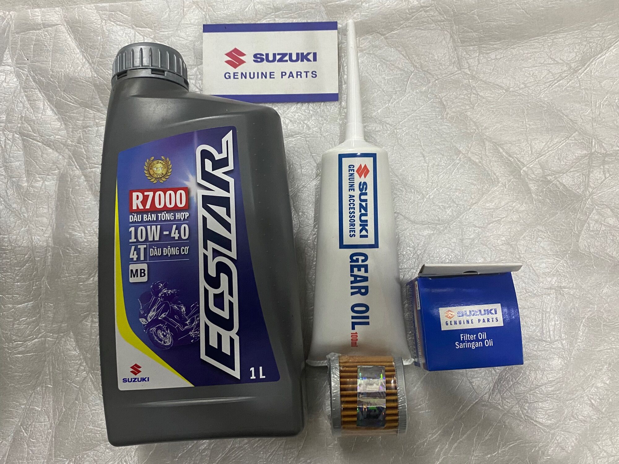 Compo nhớt tay ga, lọc nhớt nhớt số suzuki chính hãng