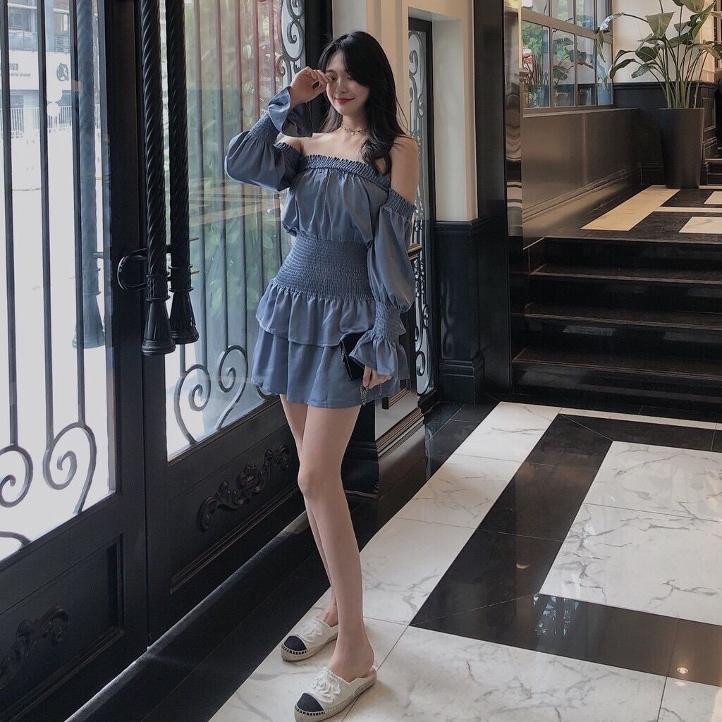 ĐẦM QUẢNG CHÂU NHÚN EO TÔN DÁNG