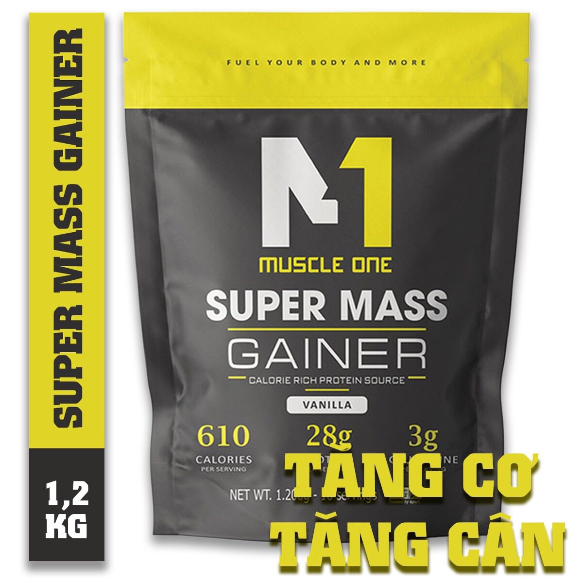 Sữa Tăng Cân Super Mass M1 1,2 Kg ( Mua 1 Túi Tặng 1 Bình Nước )