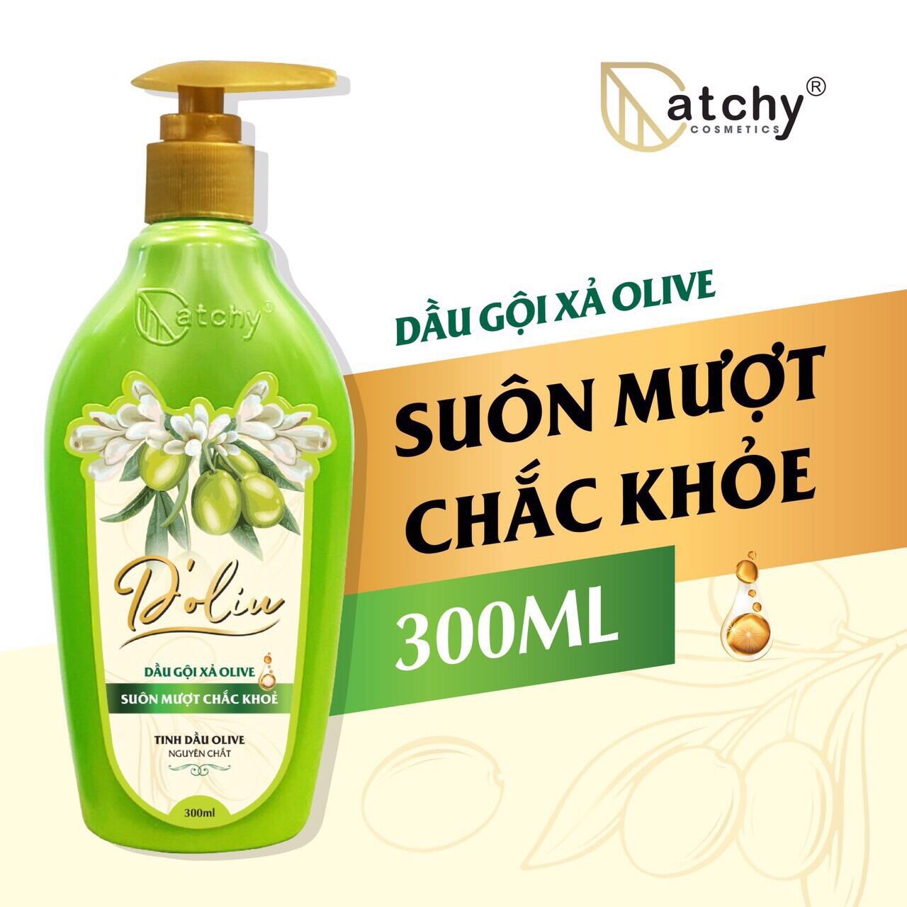 Dầu gội xả olive Catchy