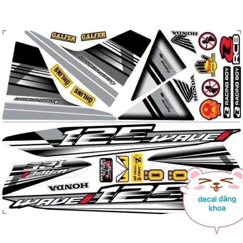 Tem WAVE 110 mới số 125i tem đẹp chống phai màu