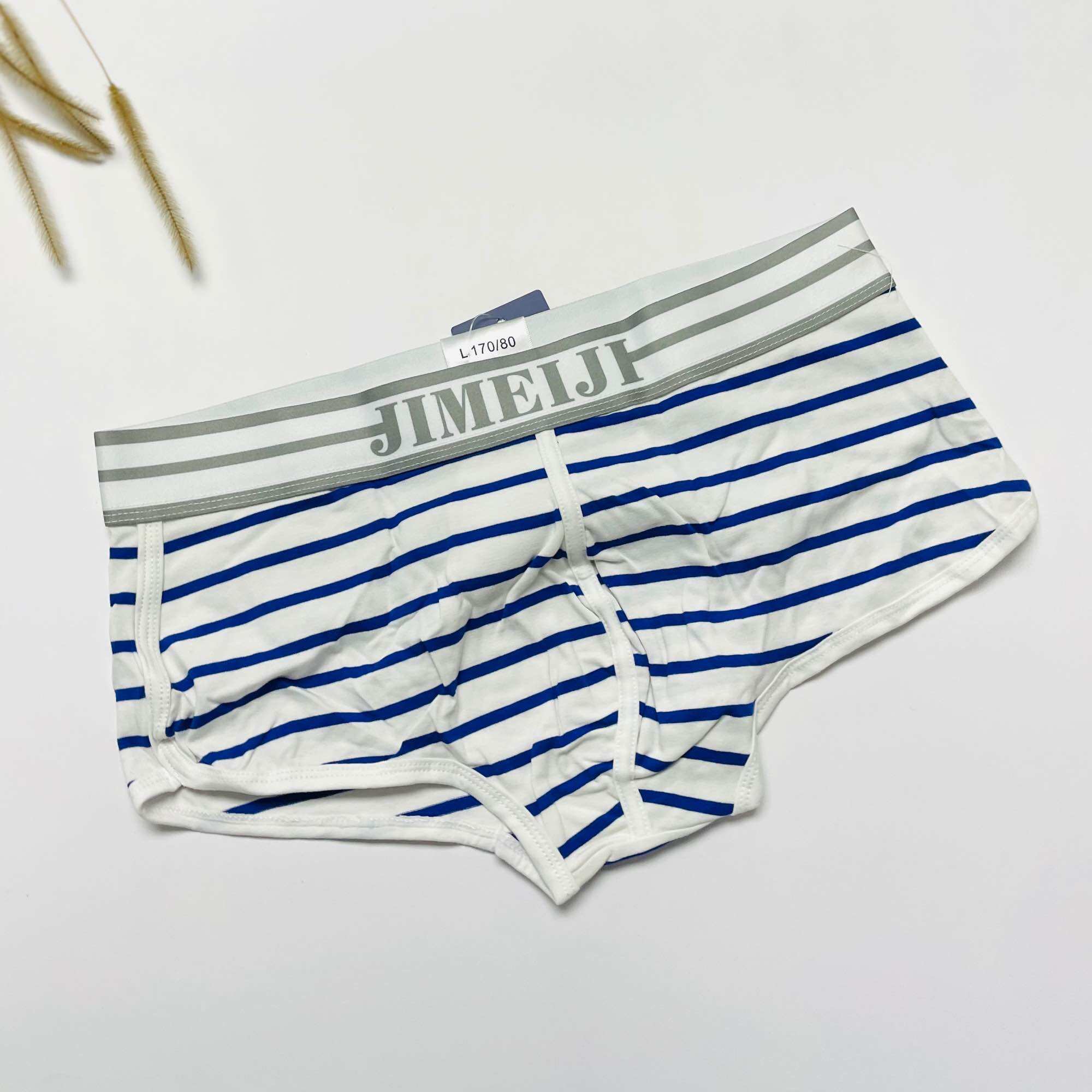 Quần lót nam boxer thun cotton mềm sọc size L-XL