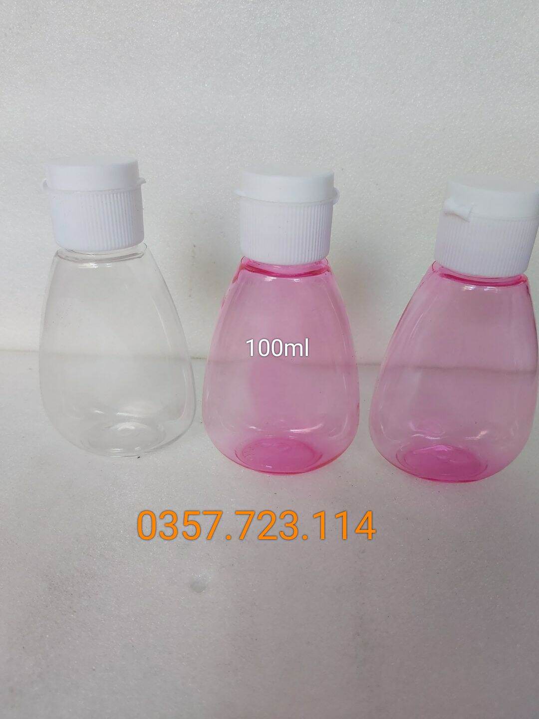 Chai nhựa tam giác 100ml nắp vặn