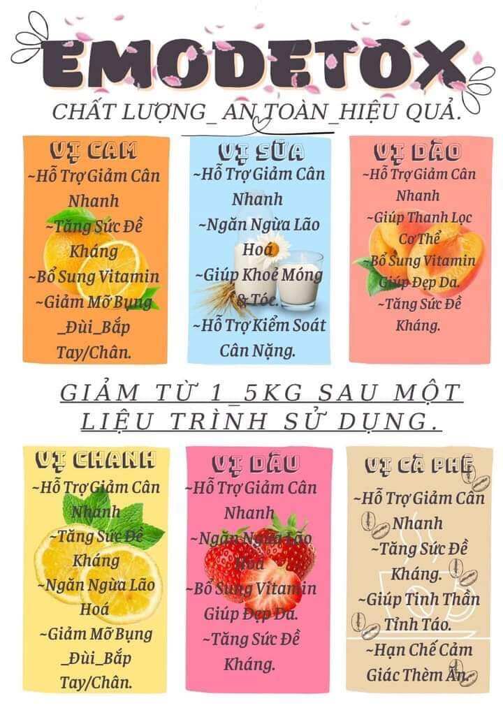 giảm cân vita c Emo detox
