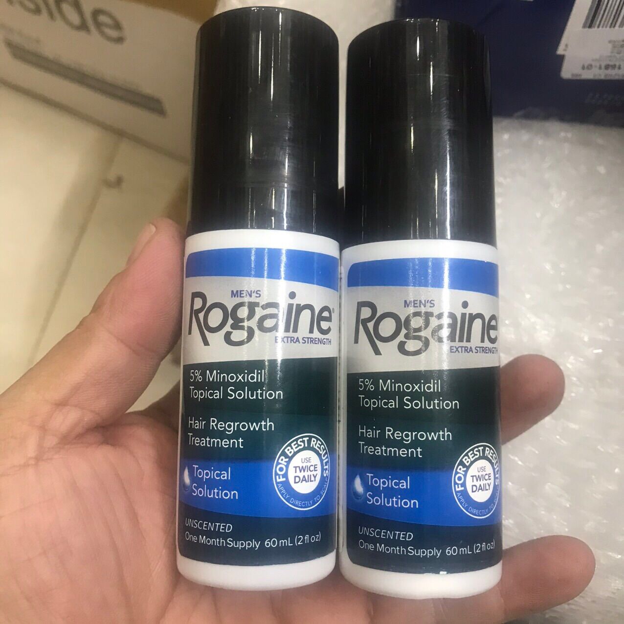 Tinh chất mọc tóc cho nam Men's Rogaine 5% Minoxidil Solution 3x60ml (dạng dung dịch)