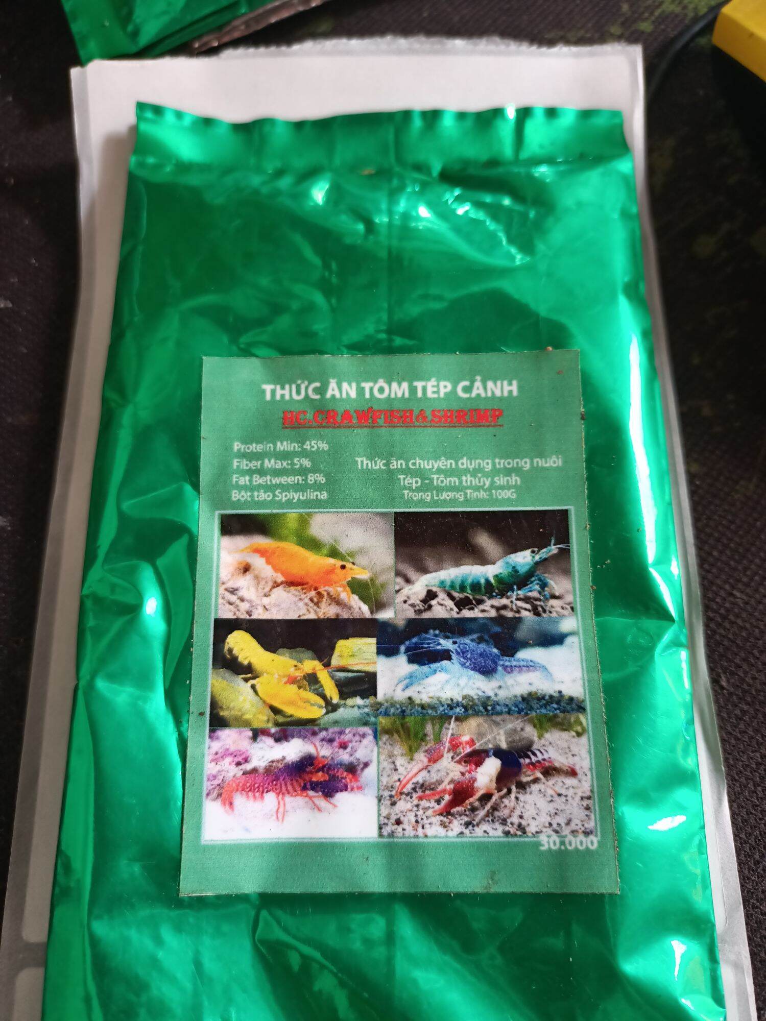Thức ăn cho tép , tôm , cám tép , cám tôm