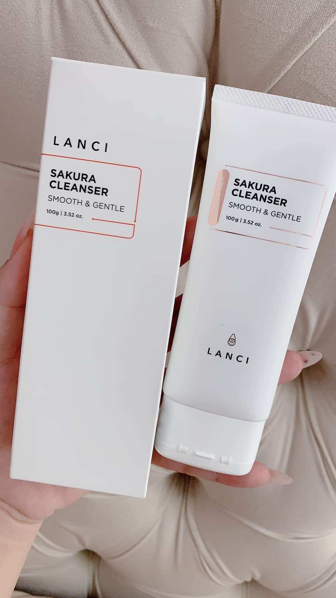 Sữa rửa mặt Lanci Sakura Cleanser Smooth & Gentle 100ml