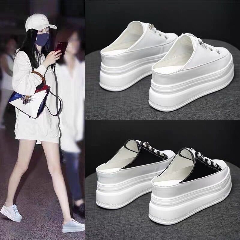 Giầy sục thể thao cao 8cm da mềm