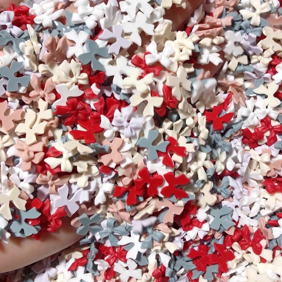 Charm Nơ gắn móng tay,Phụ kiện trang trí móng tayu