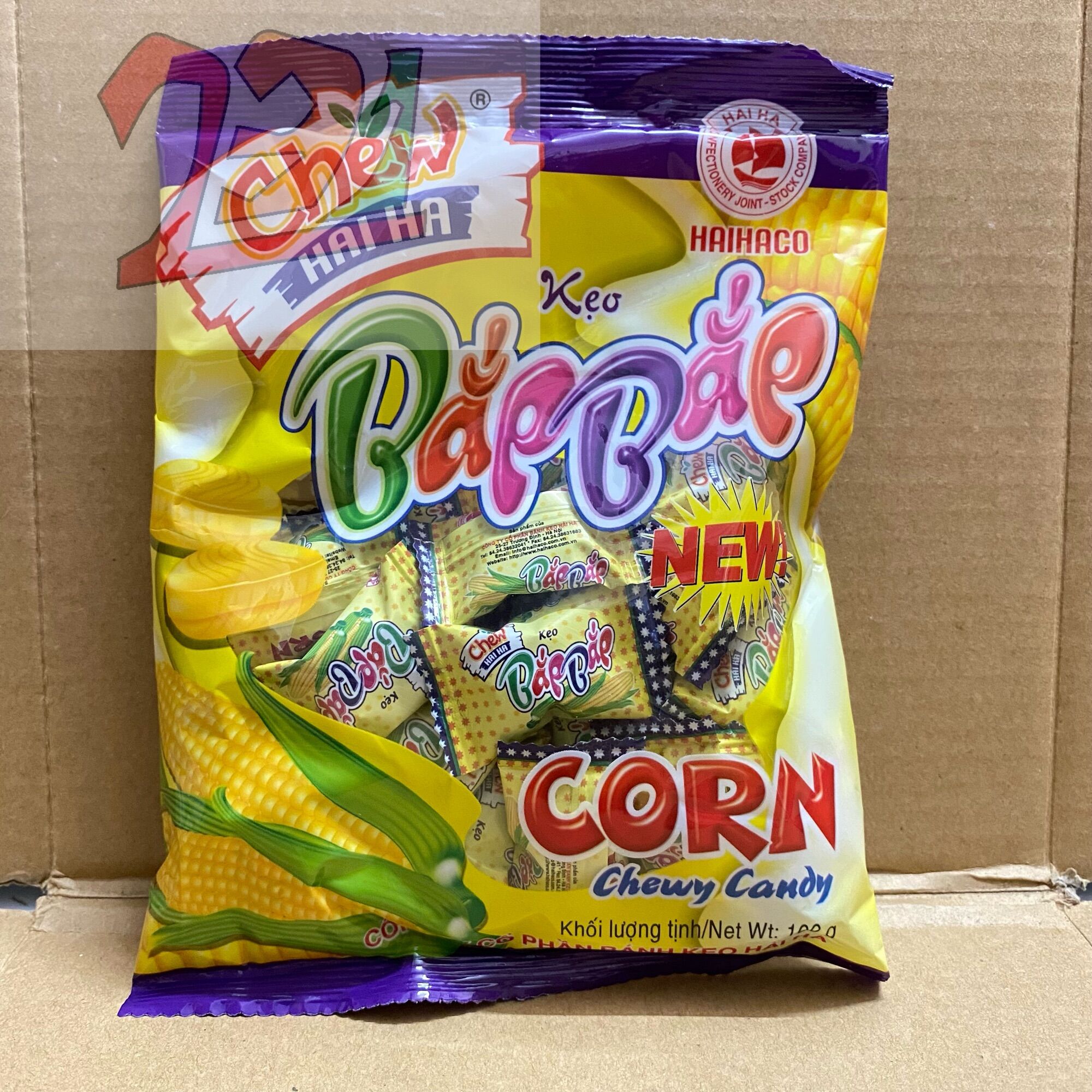 [100g][Vị Ngô] Túi Kẹo Chew Hải Hà