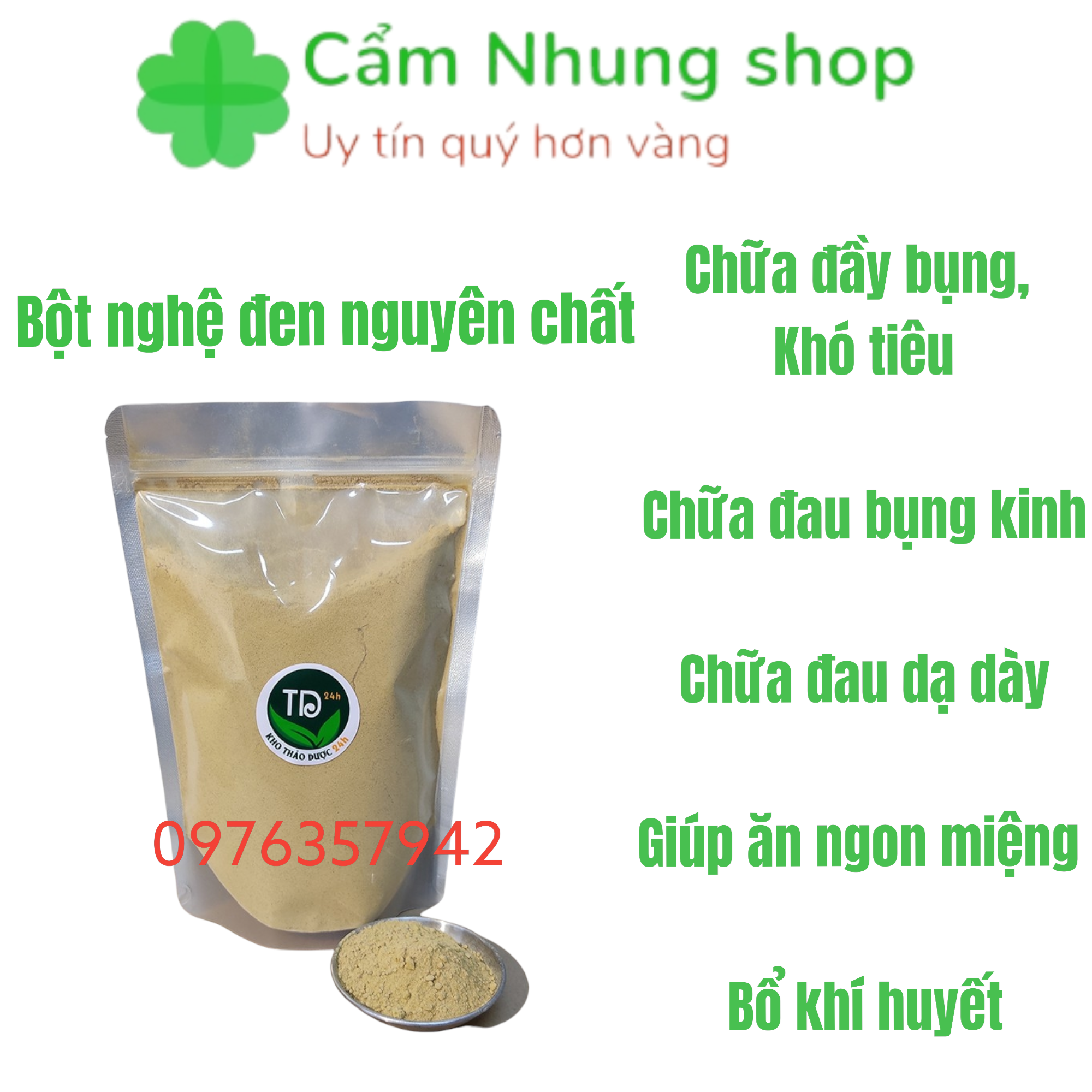 0,5kg bột nghệ đen nguyên chất