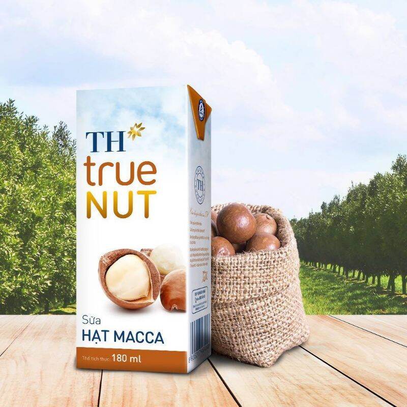 Sữa hạt TH true milk 180ml x 4hộp ( Óc chó / Macca / Hạnh Nhân / Gấc  / Hạt Nghệ/ Gạo Lứt Đỏ )