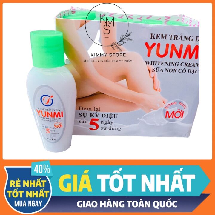 Sỉ lố 12 chai kích trắng yunmi sữa non 20g