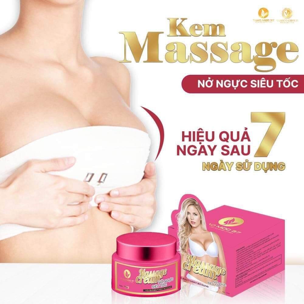 Kem massage nở ngực siêu tốc sau 7 ngày. công ty Thảo mộc 37. (tặng dây đo)