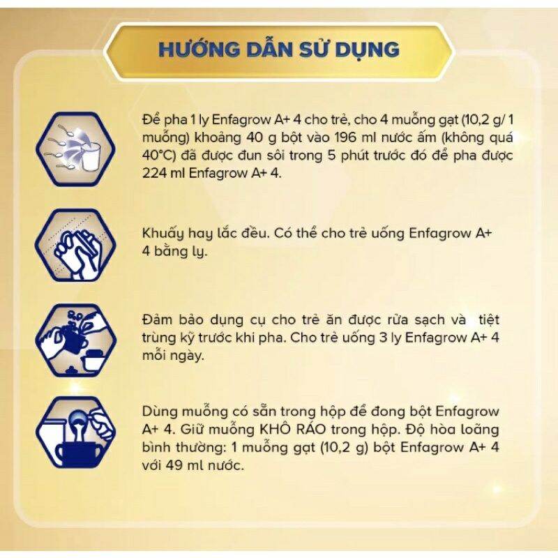 [HCM]Sữa bột Enfagrow A+ 4 1,7kg.  Date 2023