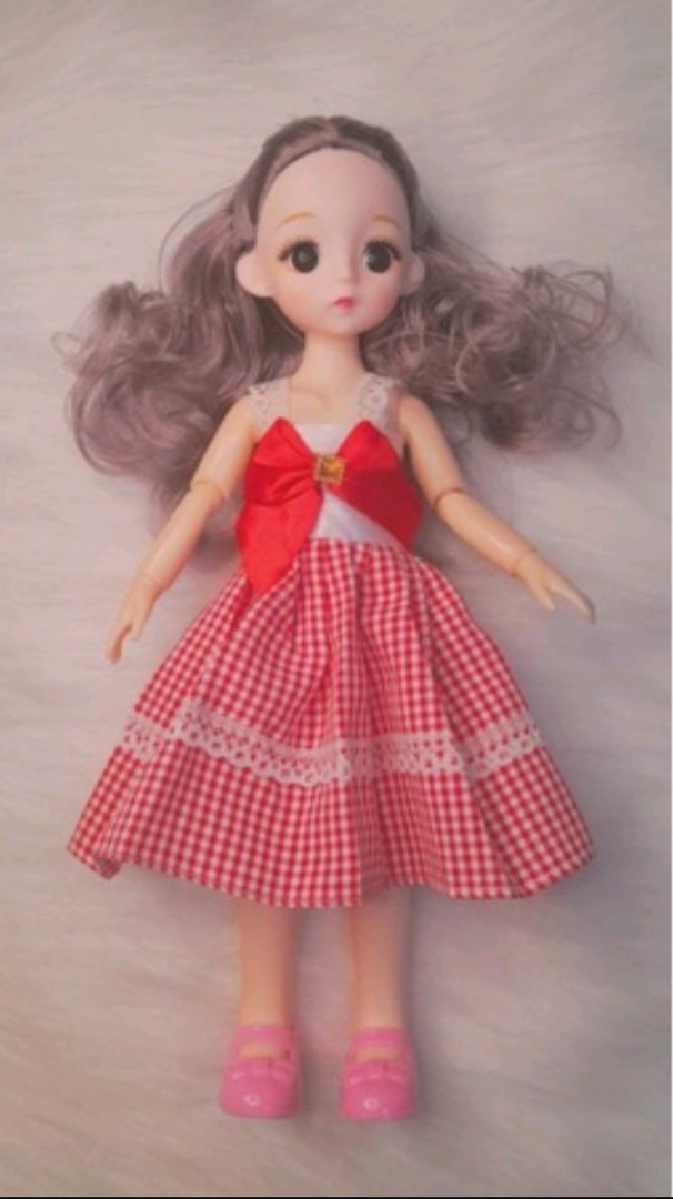 Búp bê mắt đá 30cm, có khớp cử động (giá thanh lý, xã kho)
